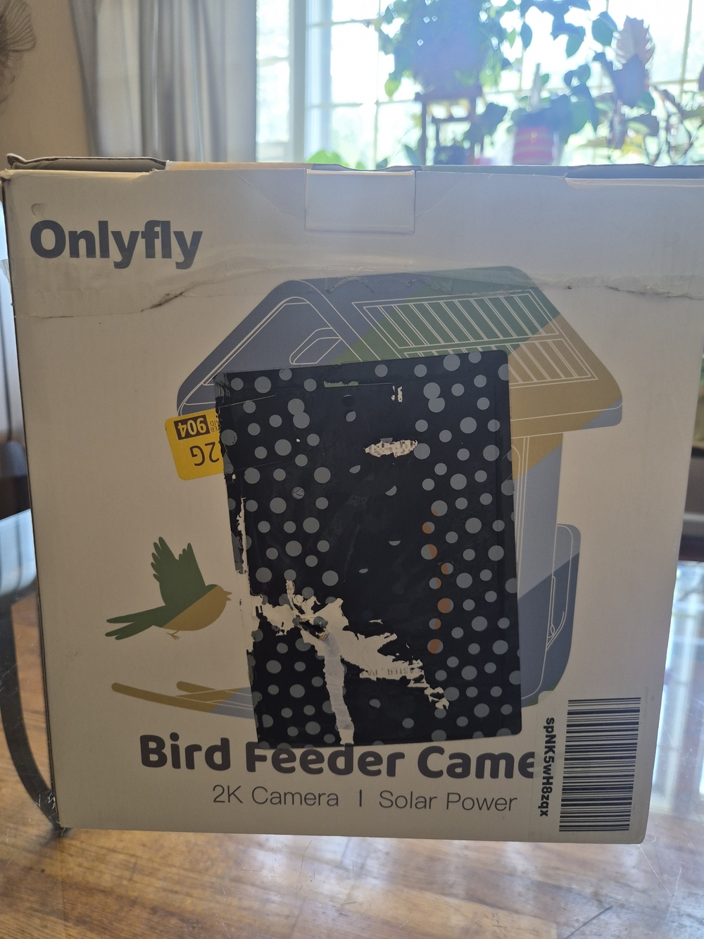 Onlyfly Smart Bird Feeder Camera – 2K Solar Powered – Blue
